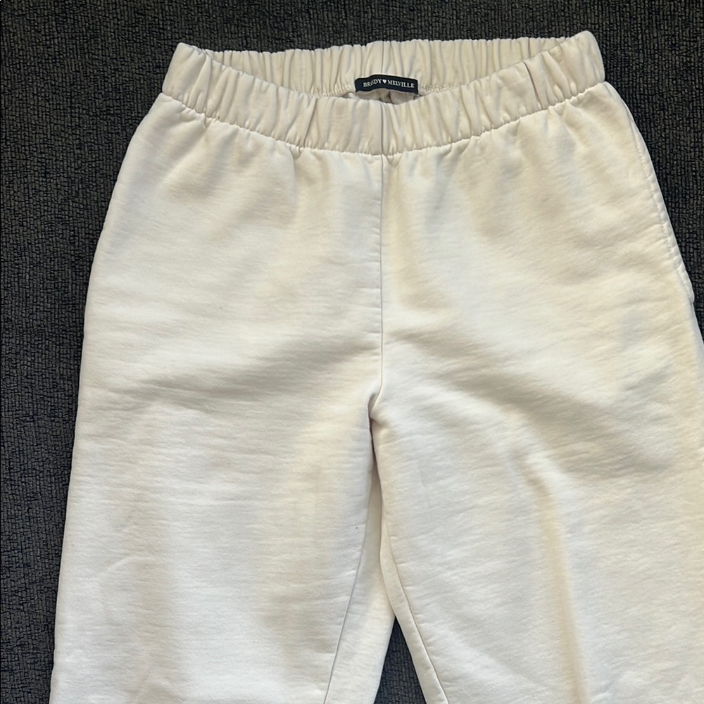 Brandy Melville Cream Joggers